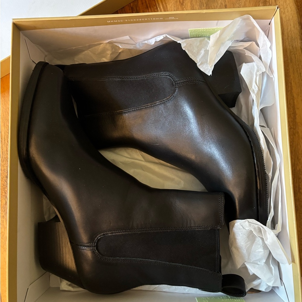 Michael Kors Black Ankle Booties Sleek Modern Design